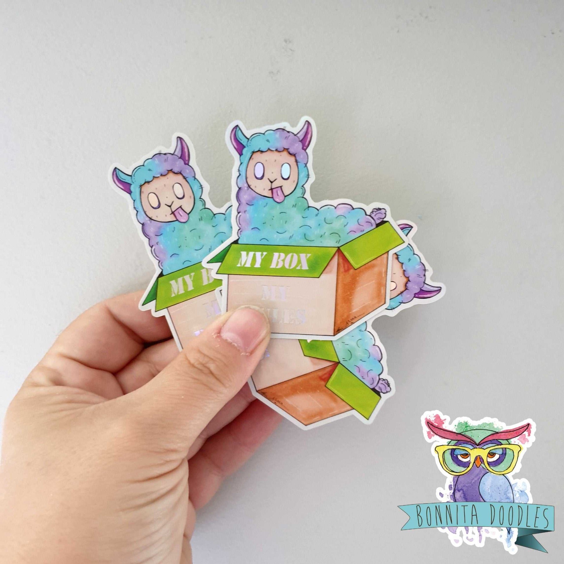 Lama Holographic sticker