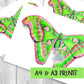 Atlas Moth - Peridot Series. Home decor art print