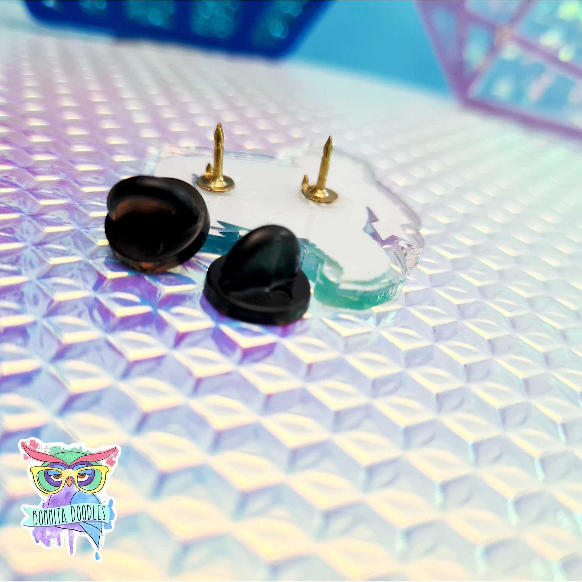 Galaxy Critter Pin Badge - Fox, Bat, Owl