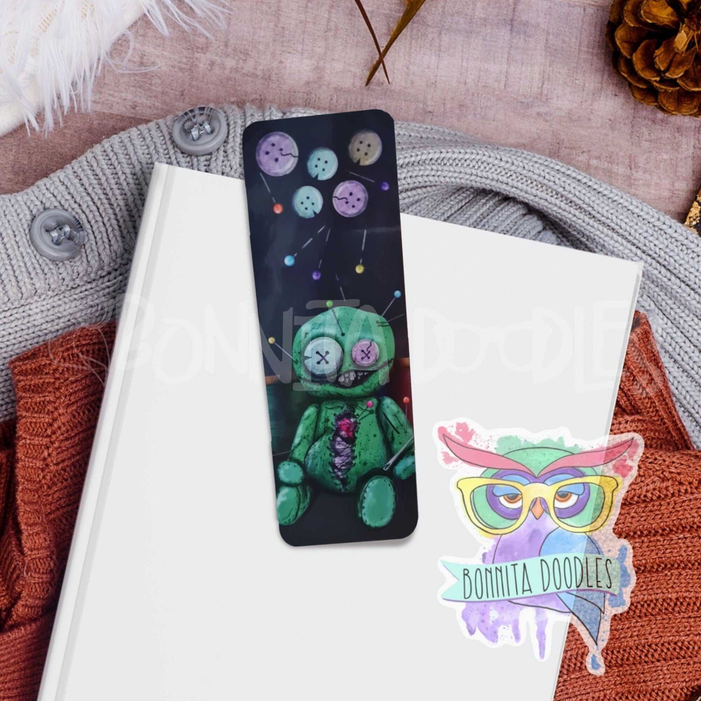 Voodoo stitch doll bookmark - gift idea