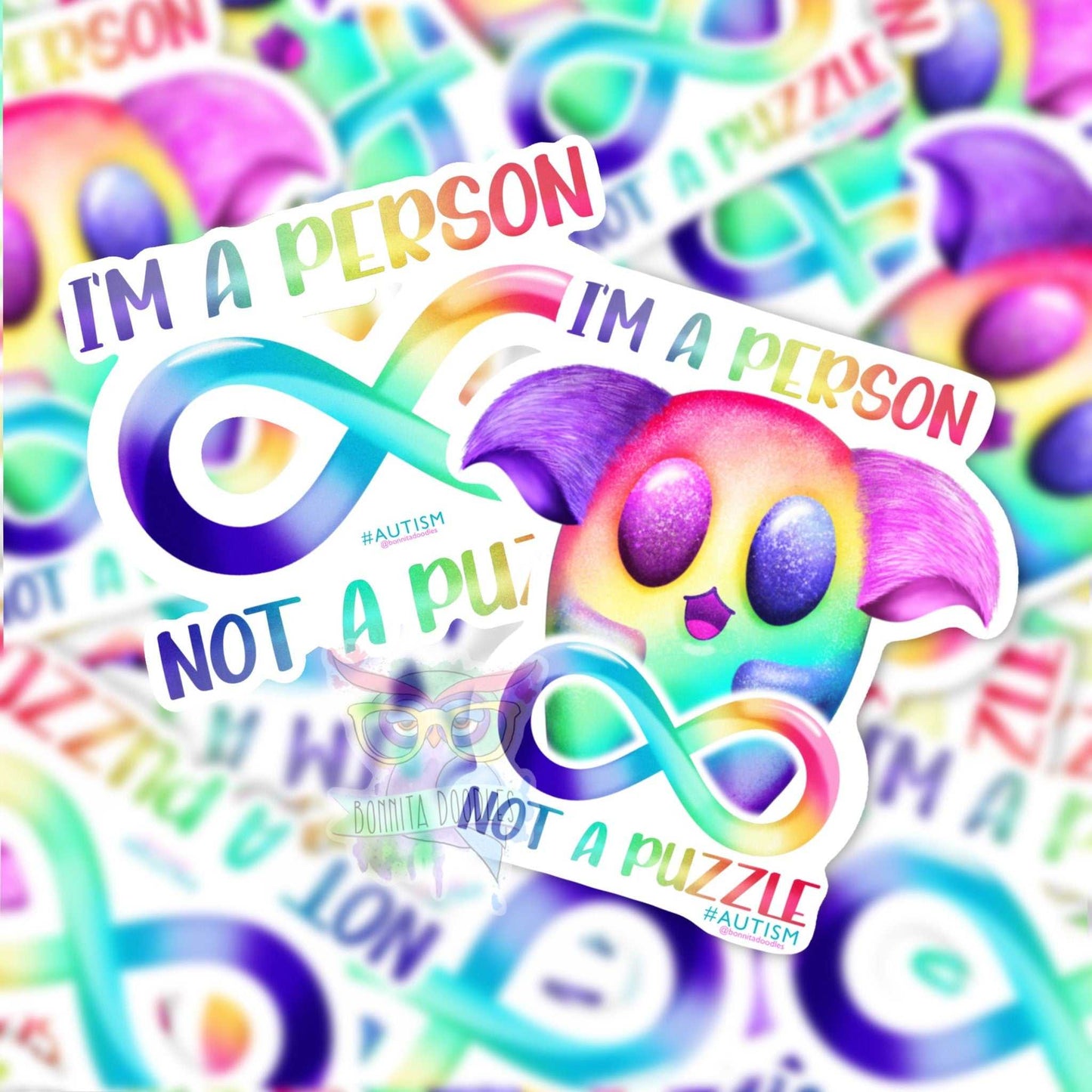 Autism awareness - I am not a puzzle sticker