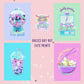 Kawaii pastel goth Halloween art print.