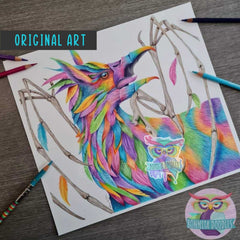 Opal Aura - Griffin - Original drawing