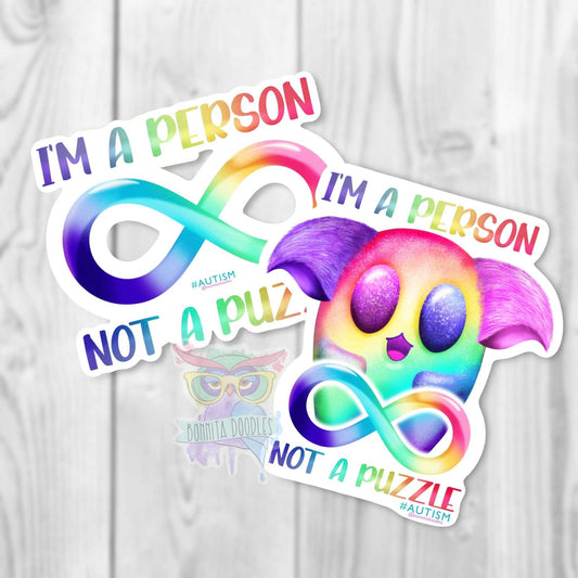 Autism awareness - I am not a puzzle sticker