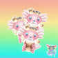 Axolotl cute sticker - latte coffee