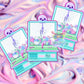 Kawaii pastel goth Halloween large stickers