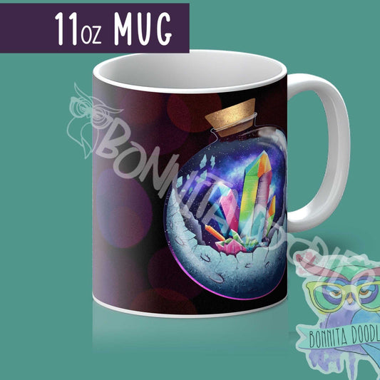 Sun and moon galaxy mug - made to order - personalised