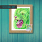 Peridot Lion - Original drawing - Original art