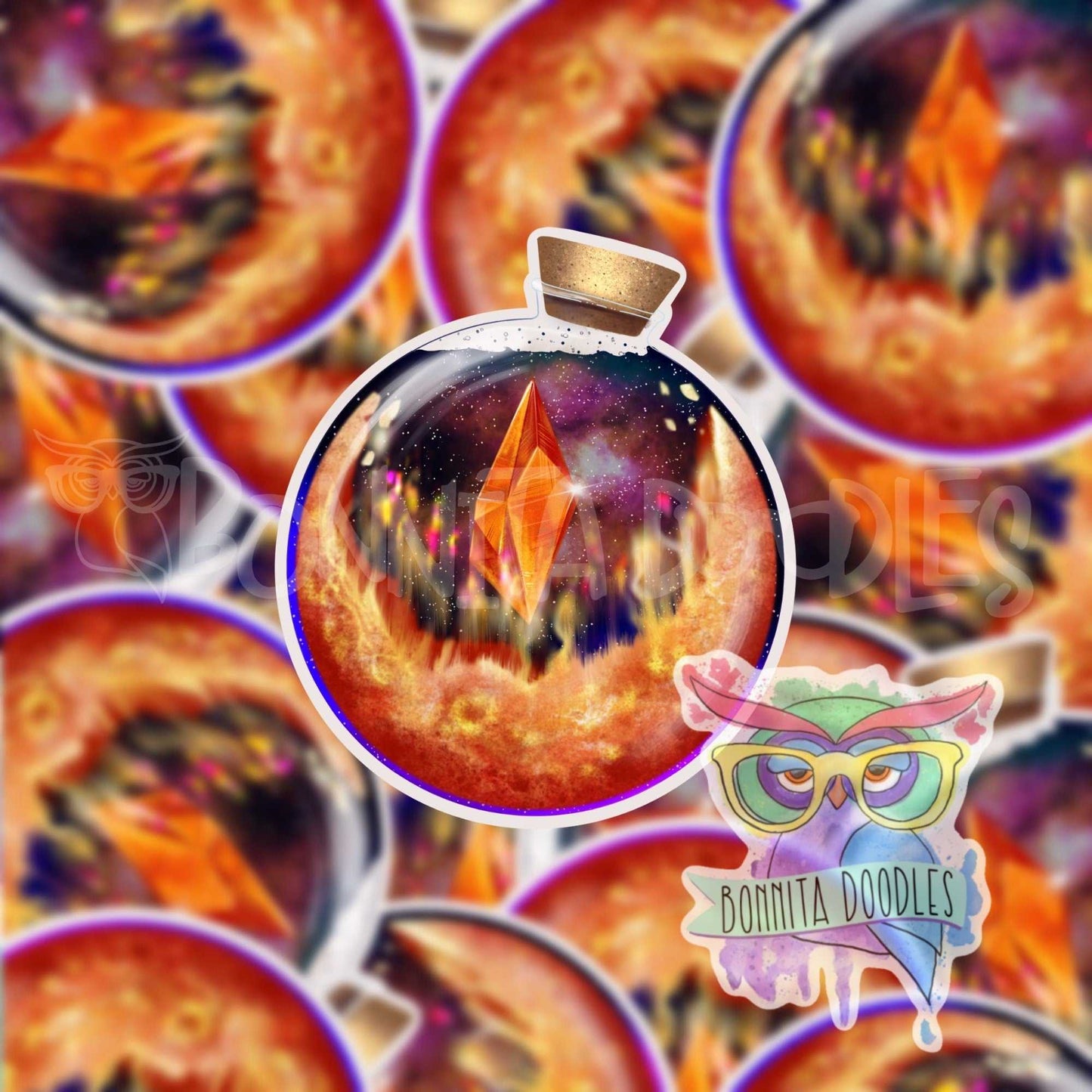 Sun and moon stickers