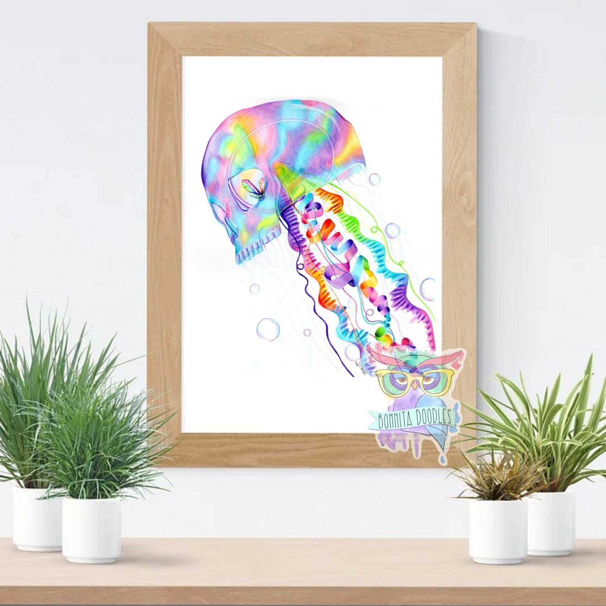 Opal Aura - skellyfish - Original drawing