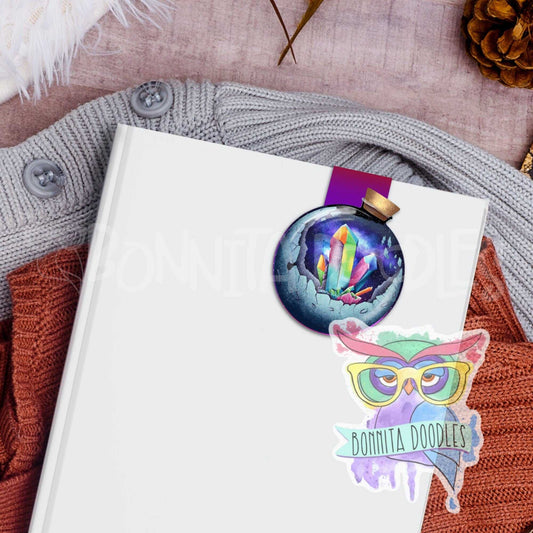 Sun and moon magnetic bookmark