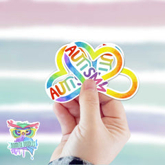 Autism heart sticker