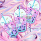 Kawaii pastel goth Halloween large stickers