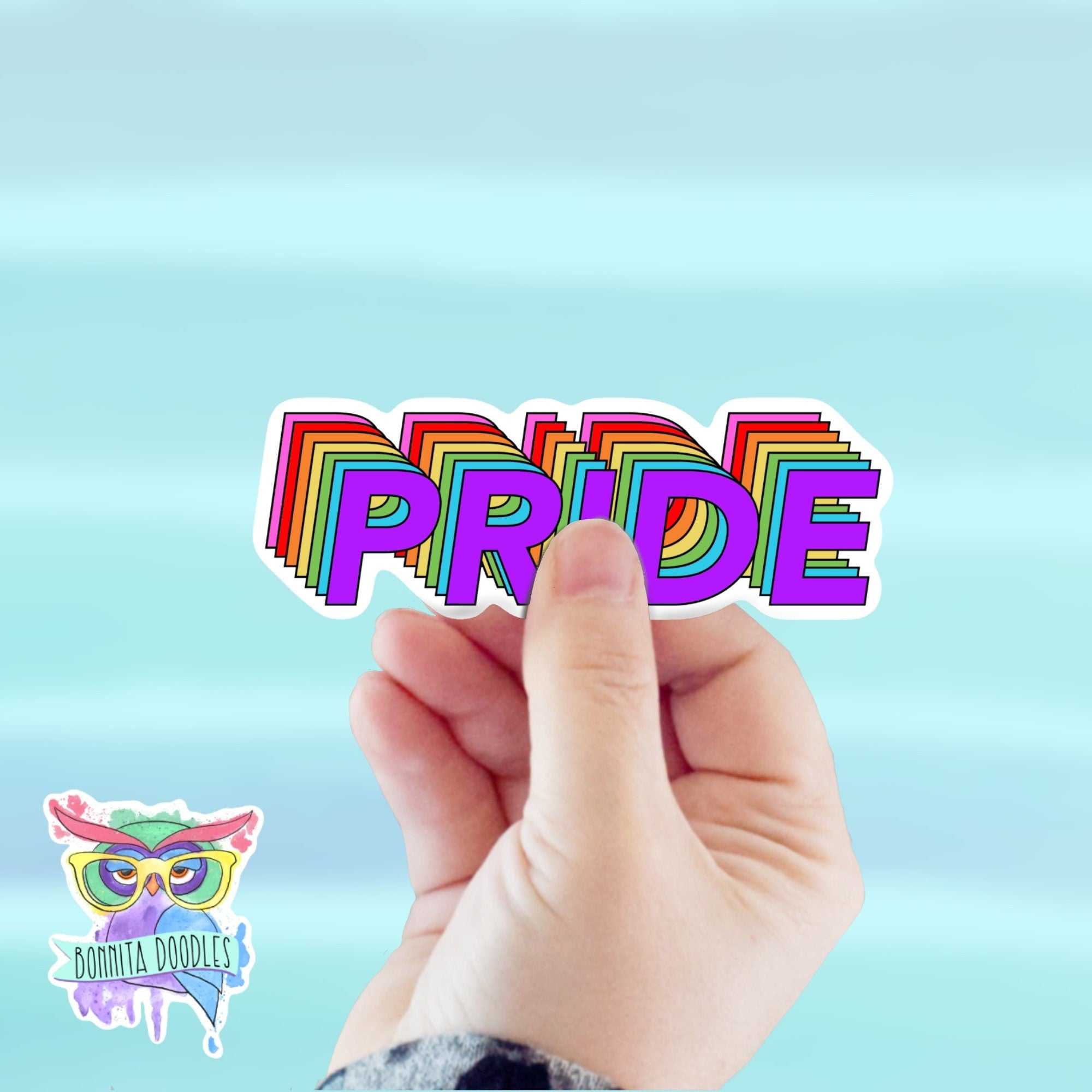 LGBTQIA+ Holographic Pride sticker