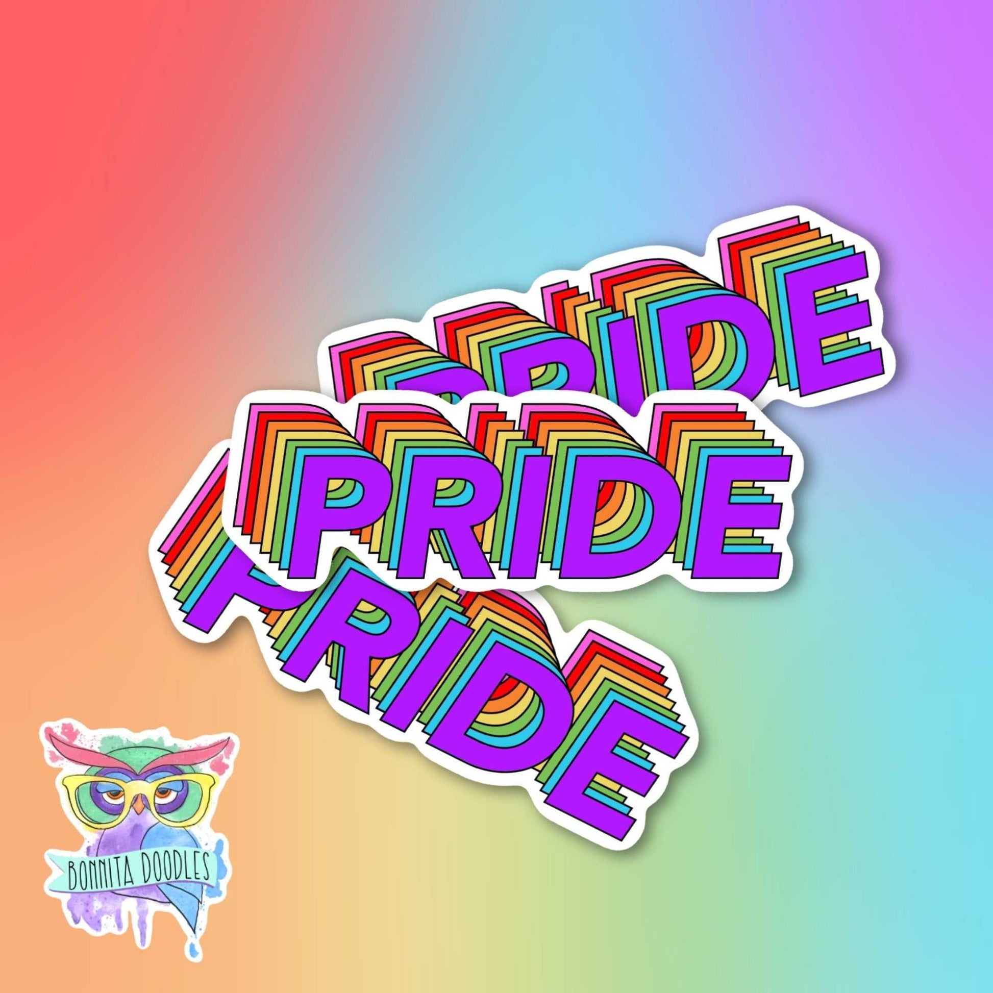 LGBTQIA+ Holographic Pride sticker
