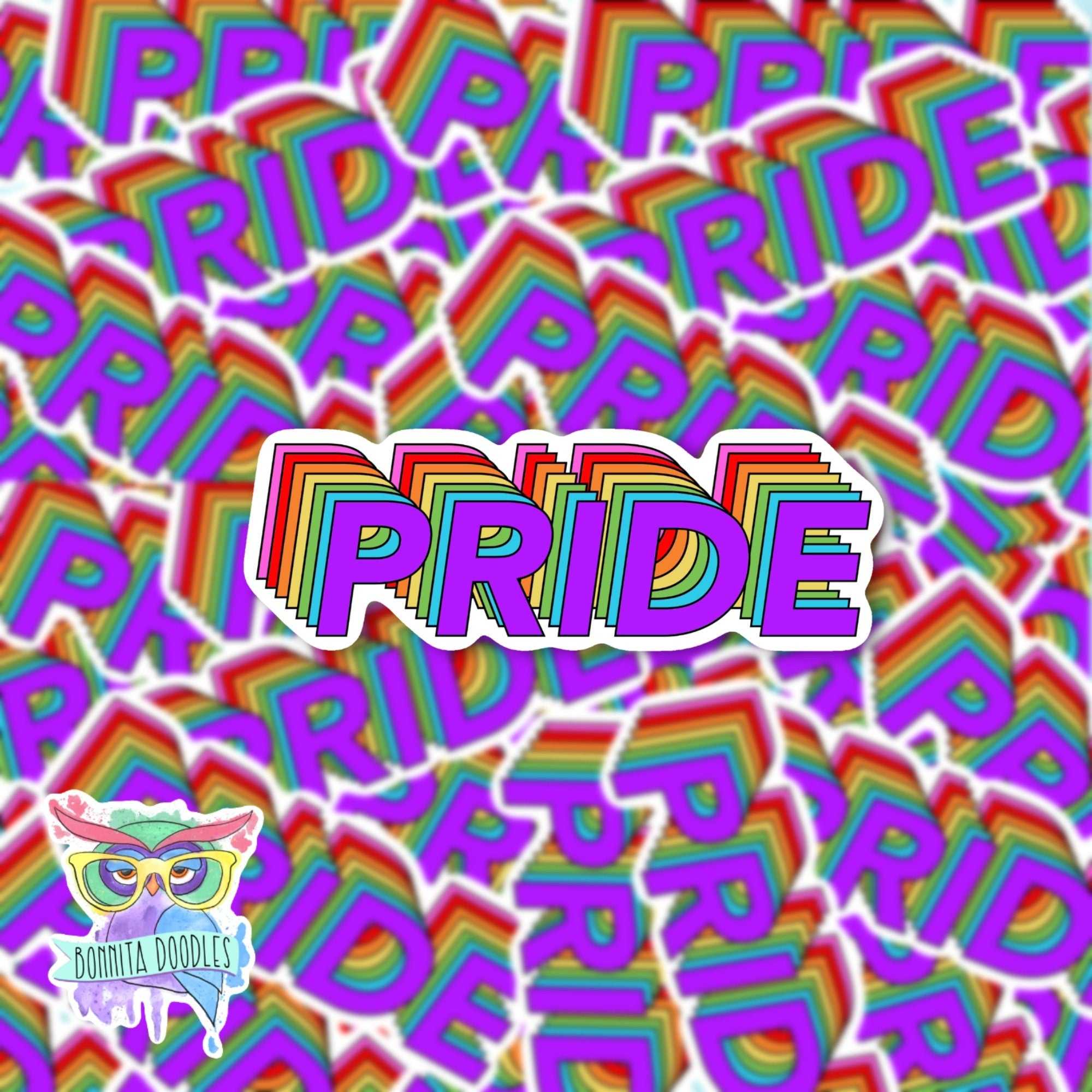 LGBTQIA+ Holographic Pride sticker